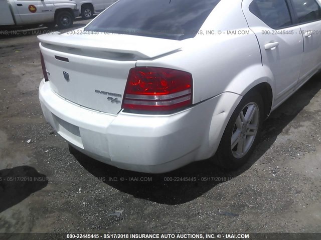 1B3LC56B59N562441 - 2009 DODGE AVENGER SXT/R/T WHITE photo 6