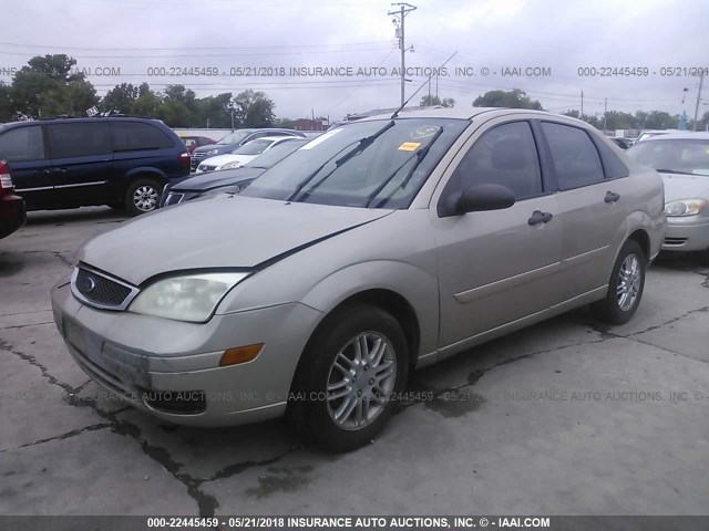 1FAFP34N17W128287 - 2007 FORD FOCUS ZX4/S/SE/SES GOLD photo 2