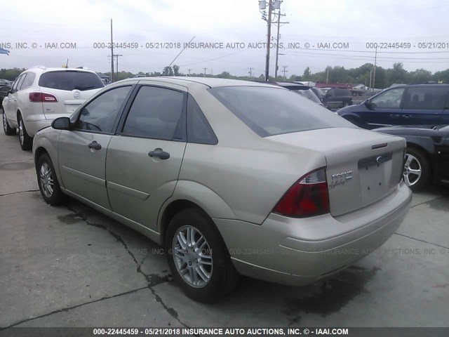 1FAFP34N17W128287 - 2007 FORD FOCUS ZX4/S/SE/SES 金色 照片 3