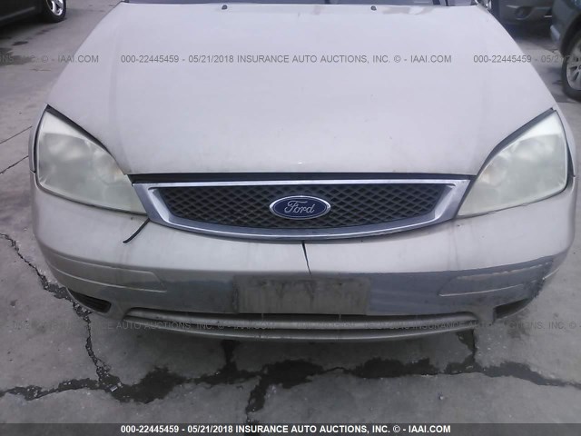 1FAFP34N17W128287 - 2007 FORD FOCUS ZX4/S/SE/SES GOLD photo 6