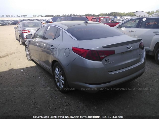 5XXGN4A77CG039237 - 2012 KIA OPTIMA EX SILVER photo 3