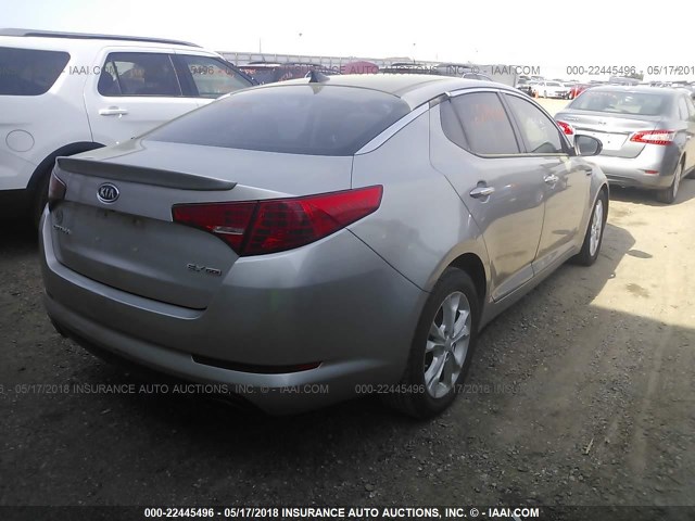 5XXGN4A77CG039237 - 2012 KIA OPTIMA EX SILVER photo 4