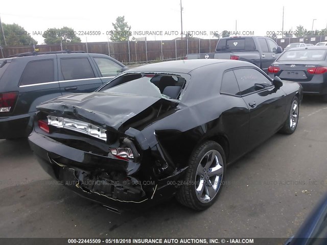 2C3CDYAG8DH524384 - 2013 DODGE CHALLENGER SXT BLACK photo 4