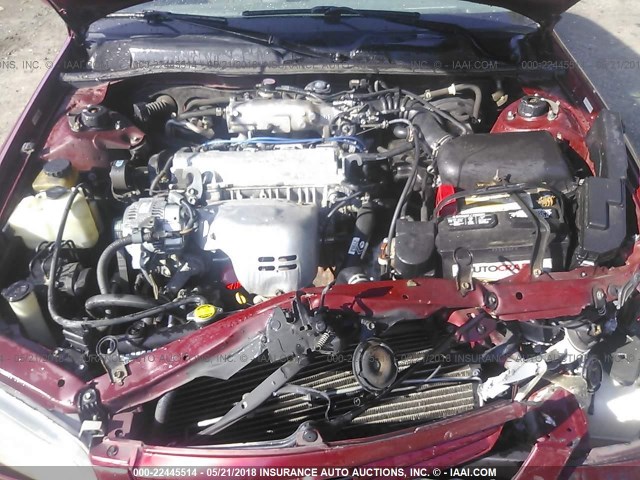 4T1BG22K7WU228072 - 1998 TOYOTA CAMRY CE/LE/XLE წითელი ფოტო 10