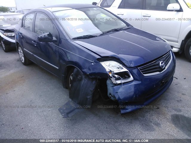 3N1AB6AP7CL777721 - 2012 NISSAN SENTRA 2.0/2.0S/SR/2.0SL BLUE photo 1