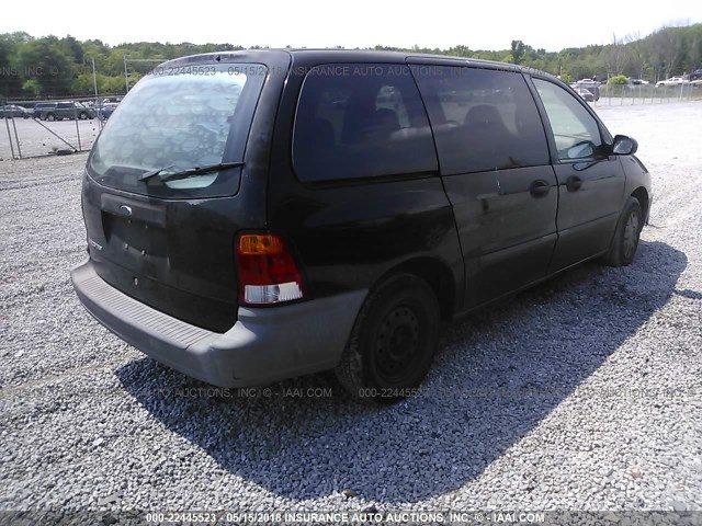 2FMZA50U0YBA94438 - 2000 FORD WINDSTAR WAGON BLACK photo 4