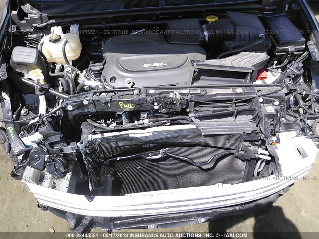 2C4RC1EG6HR777844 - 2017 CHRYSLER PACIFICA TOURING L PLUS BLACK photo 10