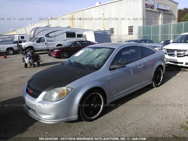 1G1AP18P677382827 - 2007 CHEVROLET COBALT SS SUPERCHARGED SILVER photo 2