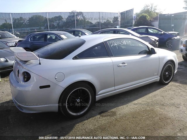 1G1AP18P677382827 - 2007 CHEVROLET COBALT SS SUPERCHARGED SILVER photo 4