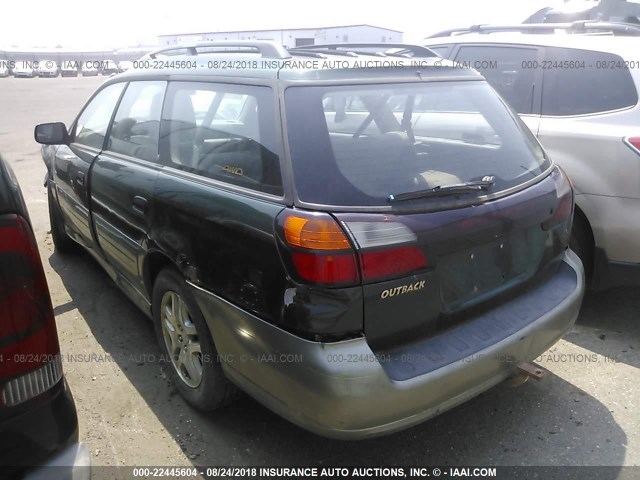 4S3BH6756Y7670239 - 2000 SUBARU LEGACY OUTBACK AWP 绿色 照片 3