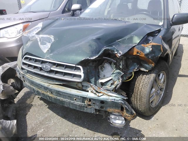 4S3BH6756Y7670239 - 2000 SUBARU LEGACY OUTBACK AWP 绿色 照片 6