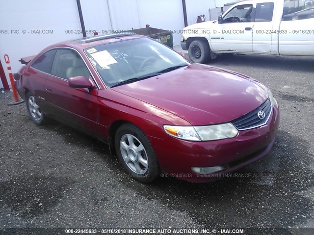 2T1CF28P32C600741 - 2002 TOYOTA CAMRY SOLARA SE/SLE RED photo 1