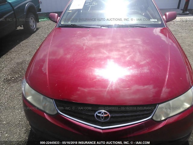 2T1CF28P32C600741 - 2002 TOYOTA CAMRY SOLARA SE/SLE RED photo 10