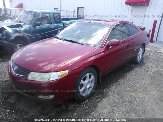 2T1CF28P32C600741 - 2002 TOYOTA CAMRY SOLARA SE/SLE წითელი ფოტო 2