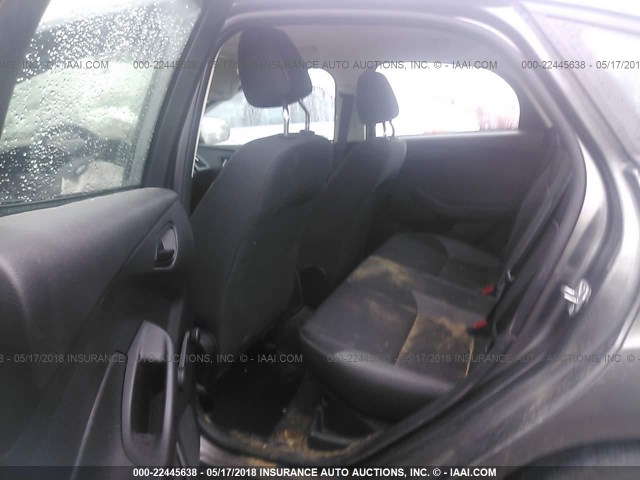 1FADP3E26EL357333 - 2014 FORD FOCUS S GRAY photo 8