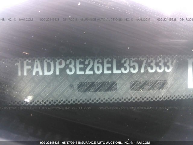 1FADP3E26EL357333 - 2014 FORD FOCUS S GRAY photo 9