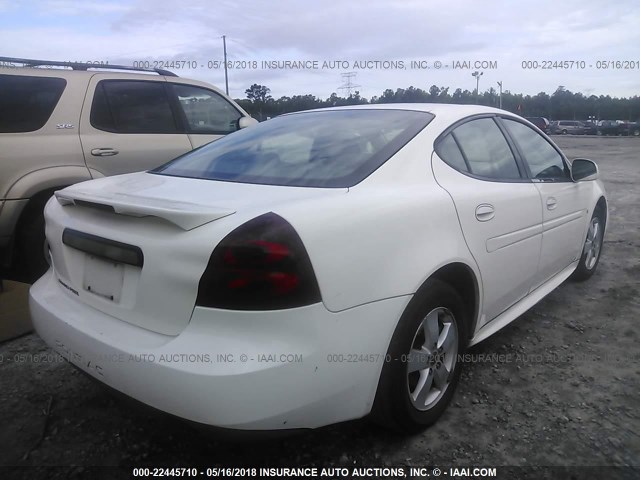 2G2WP552161249146 - 2006 PONTIAC GRAND PRIX WHITE photo 4