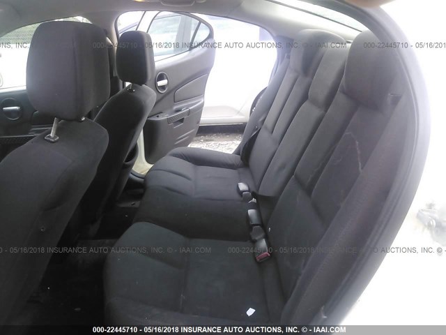 2G2WP552161249146 - 2006 PONTIAC GRAND PRIX WHITE photo 8