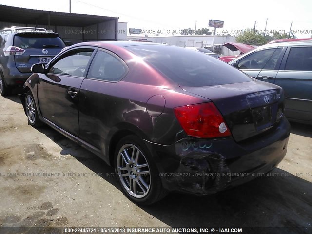 JTKDE177160079062 - 2006 TOYOTA SCION TC 栗色 照片 3