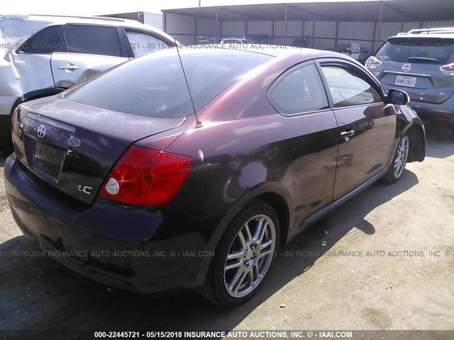 JTKDE177160079062 - 2006 TOYOTA SCION TC 栗色 照片 4