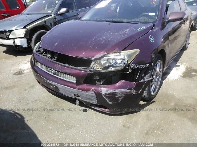 JTKDE177160079062 - 2006 TOYOTA SCION TC 栗色 照片 6