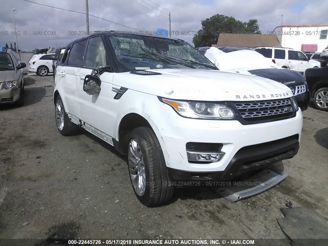 SALWR2WF3EA381246 - 2014 LAND ROVER RANGE ROVER SPORT HSE WHITE photo 1