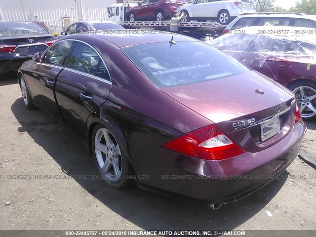 WDDDJ75X26A040084 - 2006 MERCEDES-BENZ CLS 500C RED photo 3