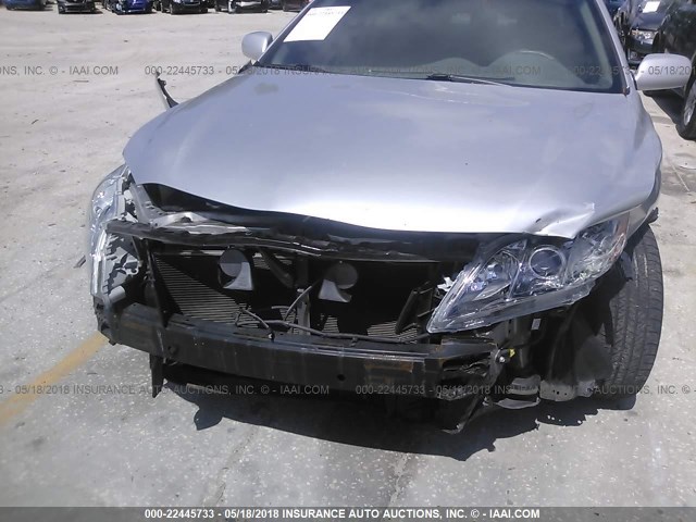 4T1BE46K39U316178 - 2009 TOYOTA CAMRY SE/LE/XLE SILVER photo 6