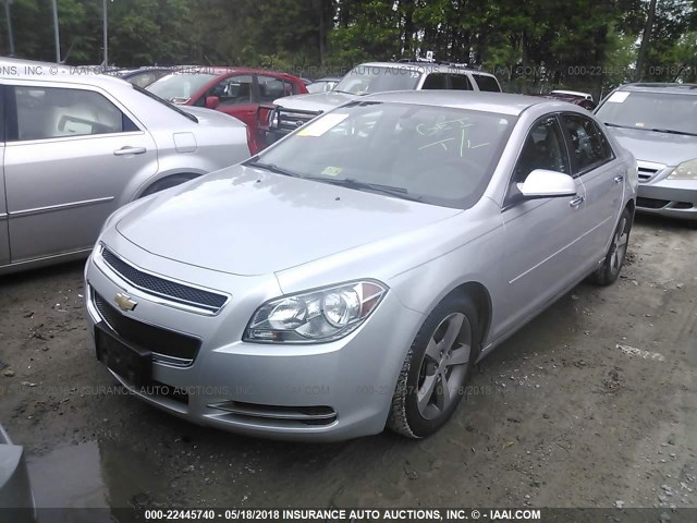 1G1ZC5E04CF321148 - 2012 CHEVROLET MALIBU 1LT ვერცხლისფერი ფოტო 2