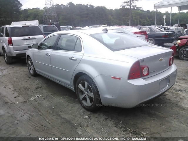 1G1ZC5E04CF321148 - 2012 CHEVROLET MALIBU 1LT ვერცხლისფერი ფოტო 3