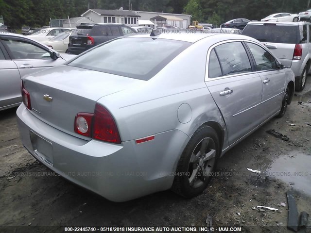 1G1ZC5E04CF321148 - 2012 CHEVROLET MALIBU 1LT ვერცხლისფერი ფოტო 4