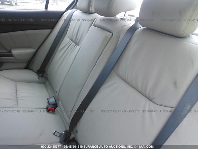 19XFB2F93DE068361 - 2013 HONDA CIVIC EXL BURGUNDY photo 8