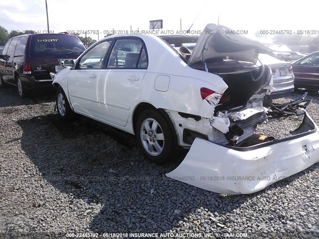 JTDBR32E430007708 - 2003 TOYOTA COROLLA CE/LE WHITE photo 3