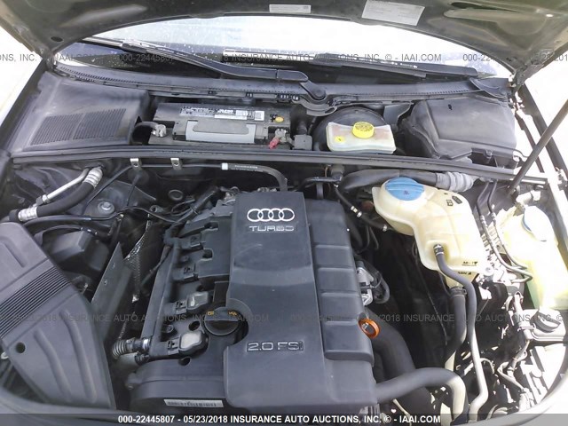 WAUEF78E58A054992 - 2008 AUDI A4 S-LINE 2.0T QUATTRO TURBO GRAY photo 10