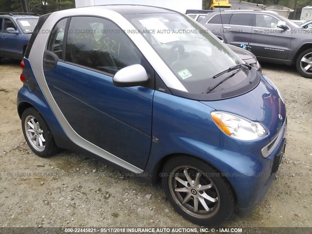 WMEEJ31X29K226673 - 2009 SMART FORTWO PURE/PASSION BLUE photo 1