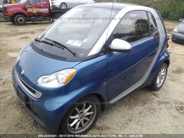 WMEEJ31X29K226673 - 2009 SMART FORTWO PURE/PASSION BLUE photo 2