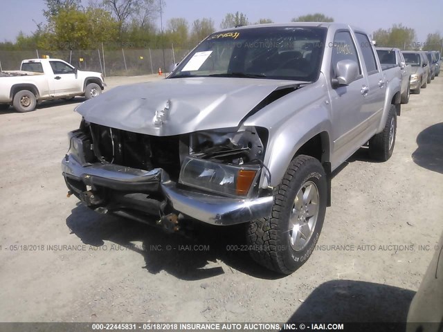 1GTH6MFP4C8125974 - 2012 GMC CANYON SLE SILVER photo 2