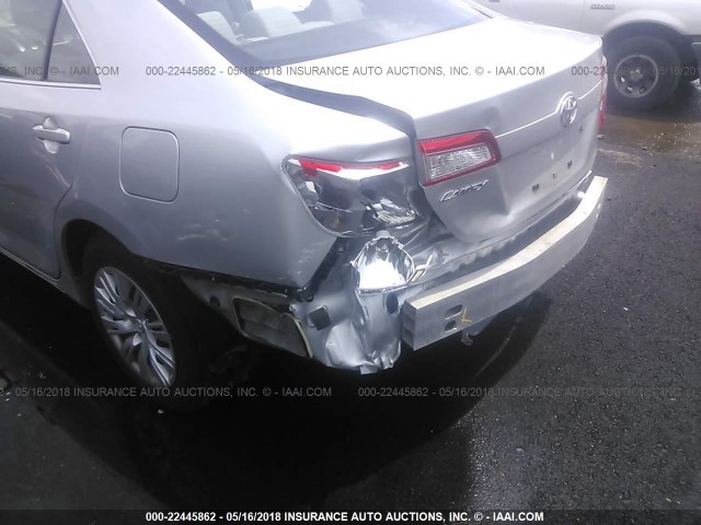 4T4BF1FK0DR279486 - 2013 TOYOTA CAMRY L/SE/LE/XLE SILVER photo 6