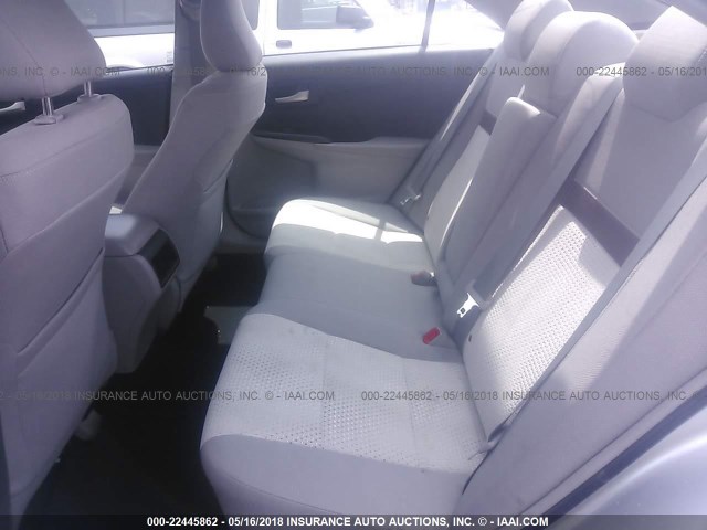 4T4BF1FK0DR279486 - 2013 TOYOTA CAMRY L/SE/LE/XLE SILVER photo 8
