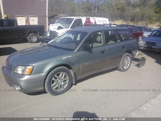 4S3BH675747632402 - 2004 SUBARU LEGACY OUTBACK AWP 绿色 照片 2