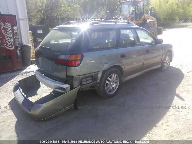 4S3BH675747632402 - 2004 SUBARU LEGACY OUTBACK AWP 绿色 照片 4