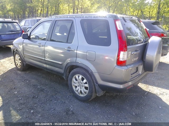 JHLRD78976C002748 - 2006 HONDA CR-V SE/EX GRAY photo 3