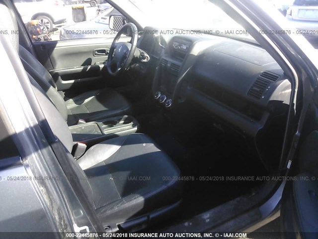 JHLRD78976C002748 - 2006 HONDA CR-V SE/EX GRAY photo 5