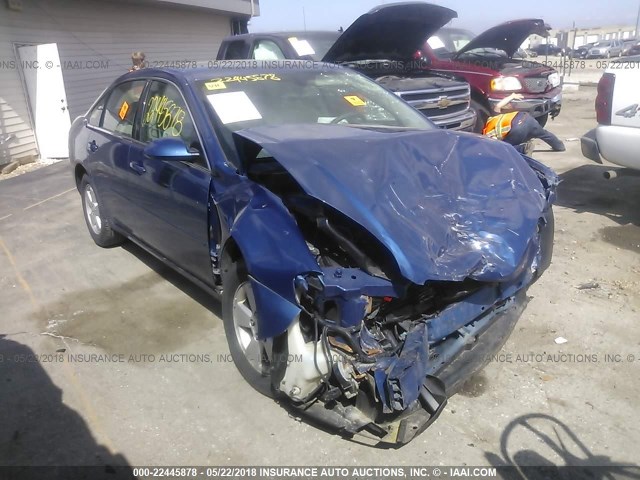 2G1WT58K669347554 - 2006 CHEVROLET IMPALA LT BLUE photo 1