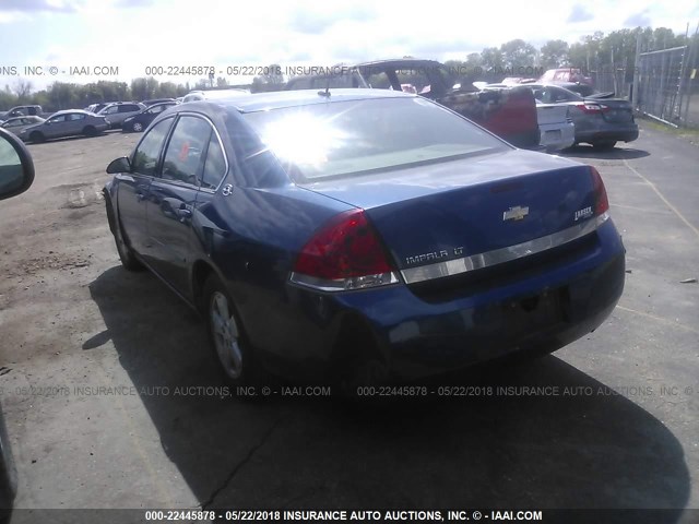 2G1WT58K669347554 - 2006 CHEVROLET IMPALA LT BLUE photo 3