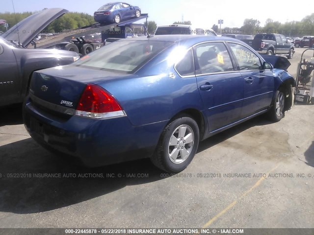 2G1WT58K669347554 - 2006 CHEVROLET IMPALA LT BLUE photo 4