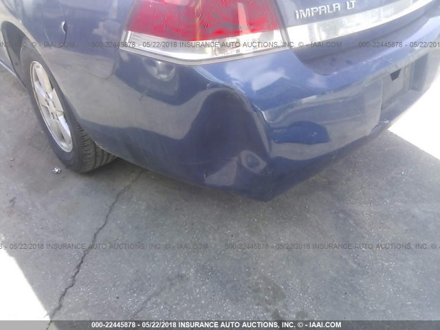 2G1WT58K669347554 - 2006 CHEVROLET IMPALA LT BLUE photo 6