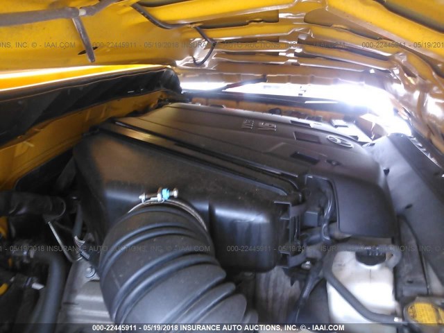 JTEZU11F080019885 - 2008 TOYOTA FJ CRUISER YELLOW photo 10