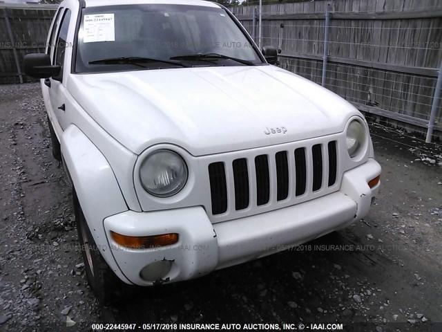 1J4GK58K73W632324 - 2003 JEEP LIBERTY LIMITED WHITE photo 6