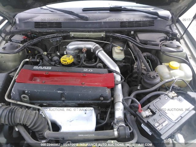 YS3DD75N1X7023557 - 1999 SAAB 9-3 S GREEN photo 10